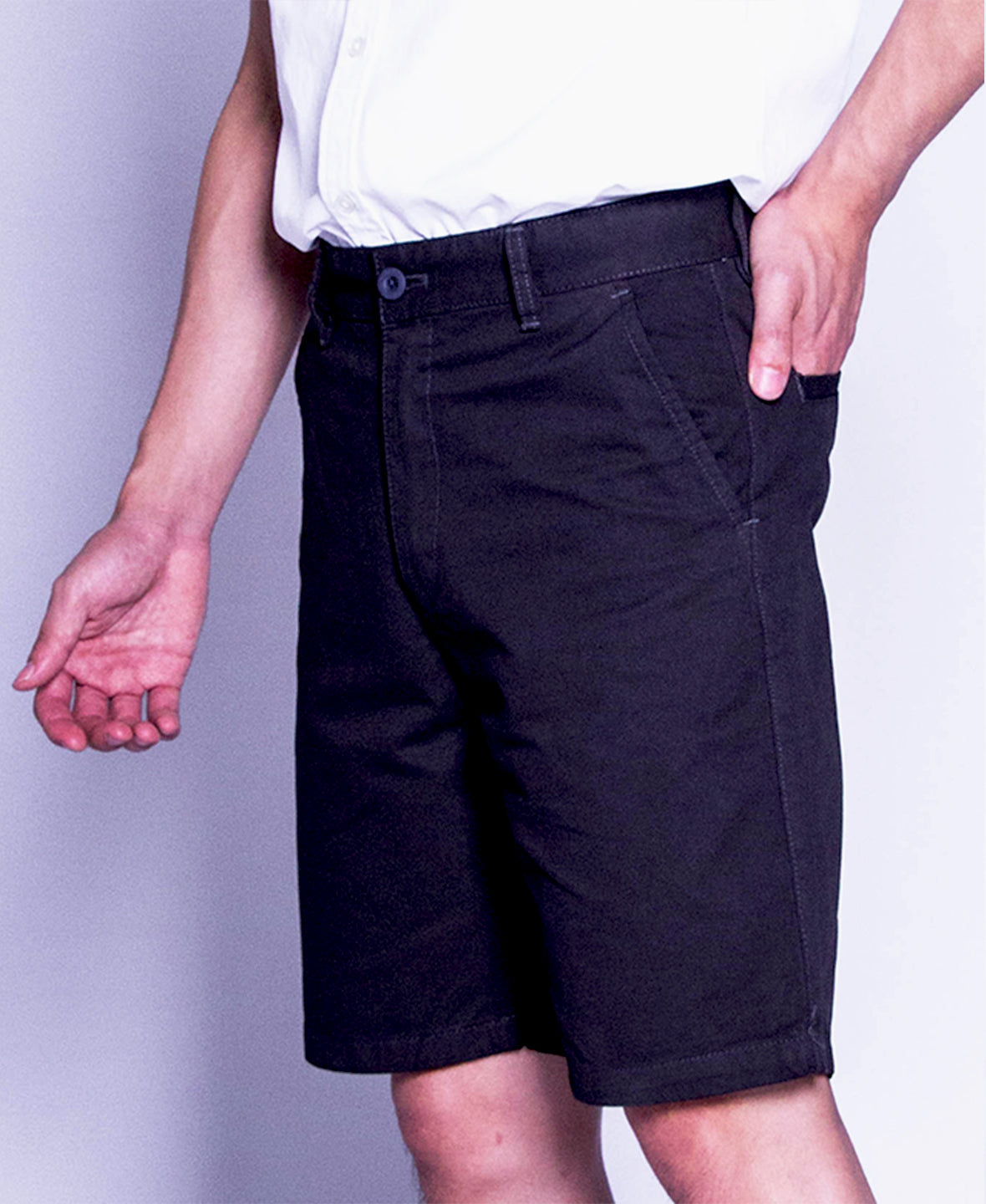 Men Short Pants - Black - F9M207