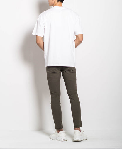 Men Oversized Fashion Tee - White - H0M540