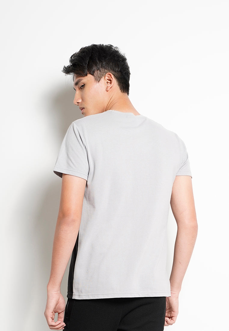 Men Color Block Short-Sleeve T-Shirt - Grey - H0M720