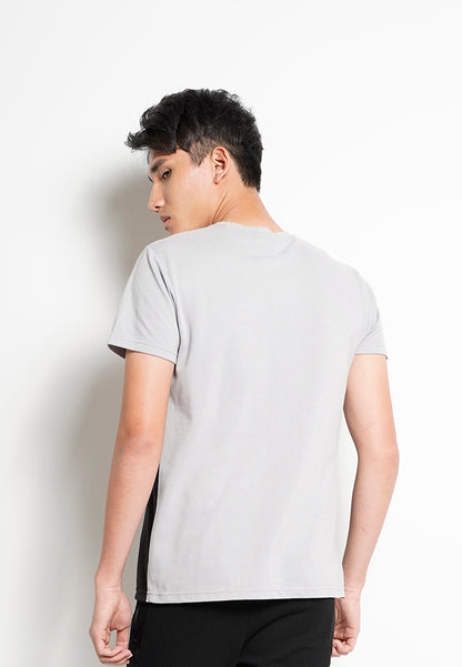 Men Color Block Short-Sleeve T-Shirt - Grey - H0M720