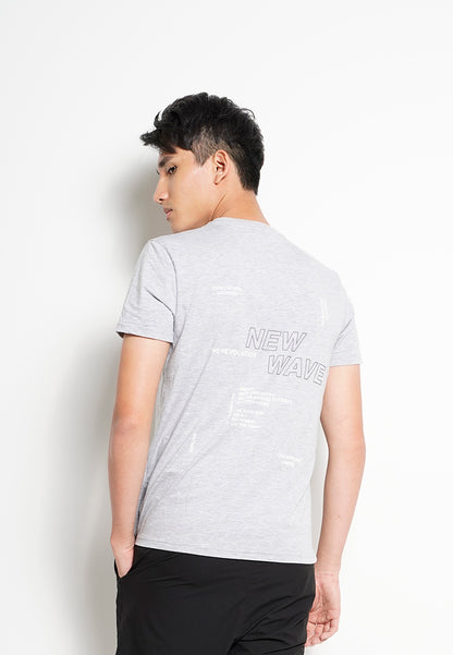 Men Short-Sleeve Graphic Tee - Grey - H0M716