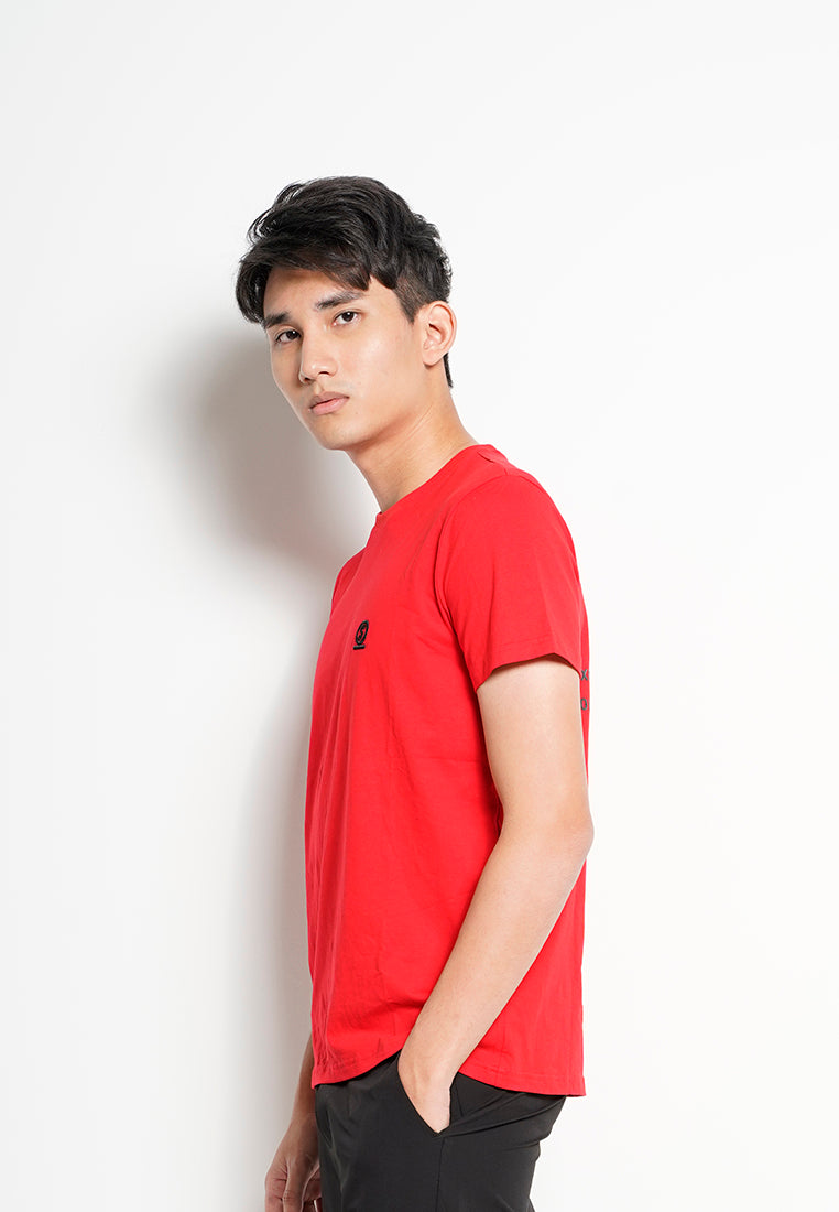 Men Short-Sleeve Graphic Tee - Dark Red - H0M717