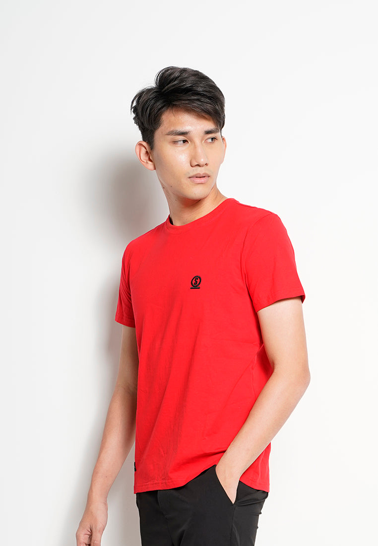 Men Short-Sleeve Graphic Tee - Dark Red - H0M717