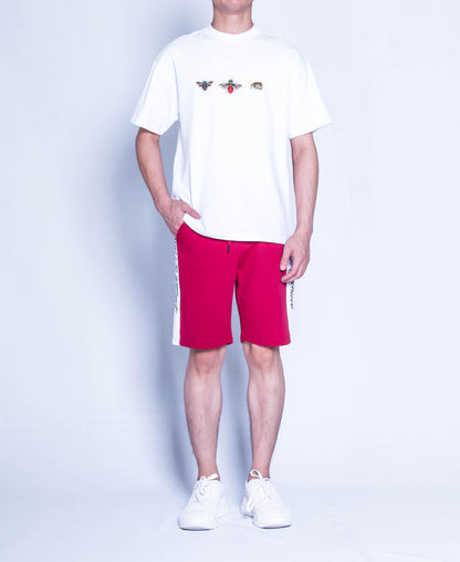 Men Oversized Fashion Tee - White - H9M328