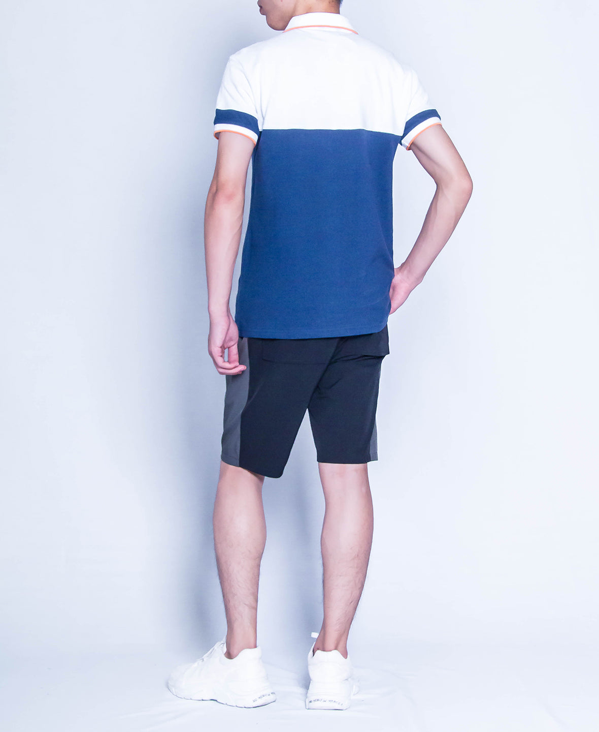 Men Fashion Polo Tee - Navy - H9M237