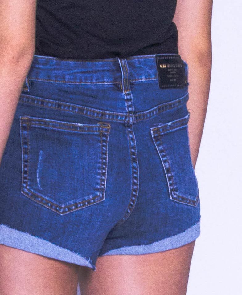 Women Short Jeans - Dark Blue - H9W323