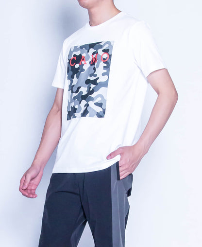 Men Graphic Tee - White - H9M345