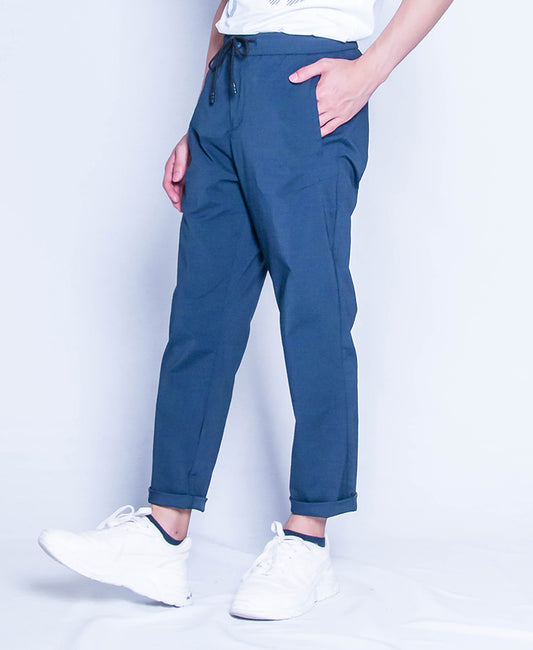 Men Long Slim Fit Pants - Blue - H9M209