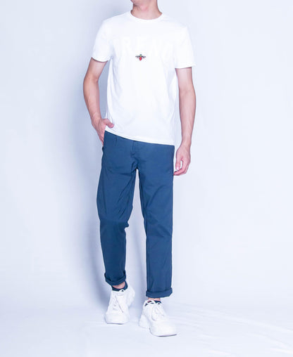 Men Graphic Tee - White - H9M298