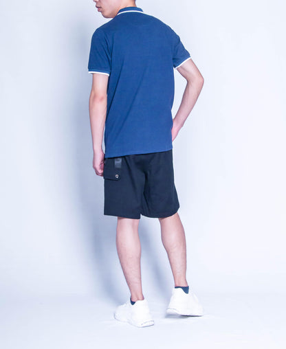 Men Fashion Polo Tee - Navy - H9M294