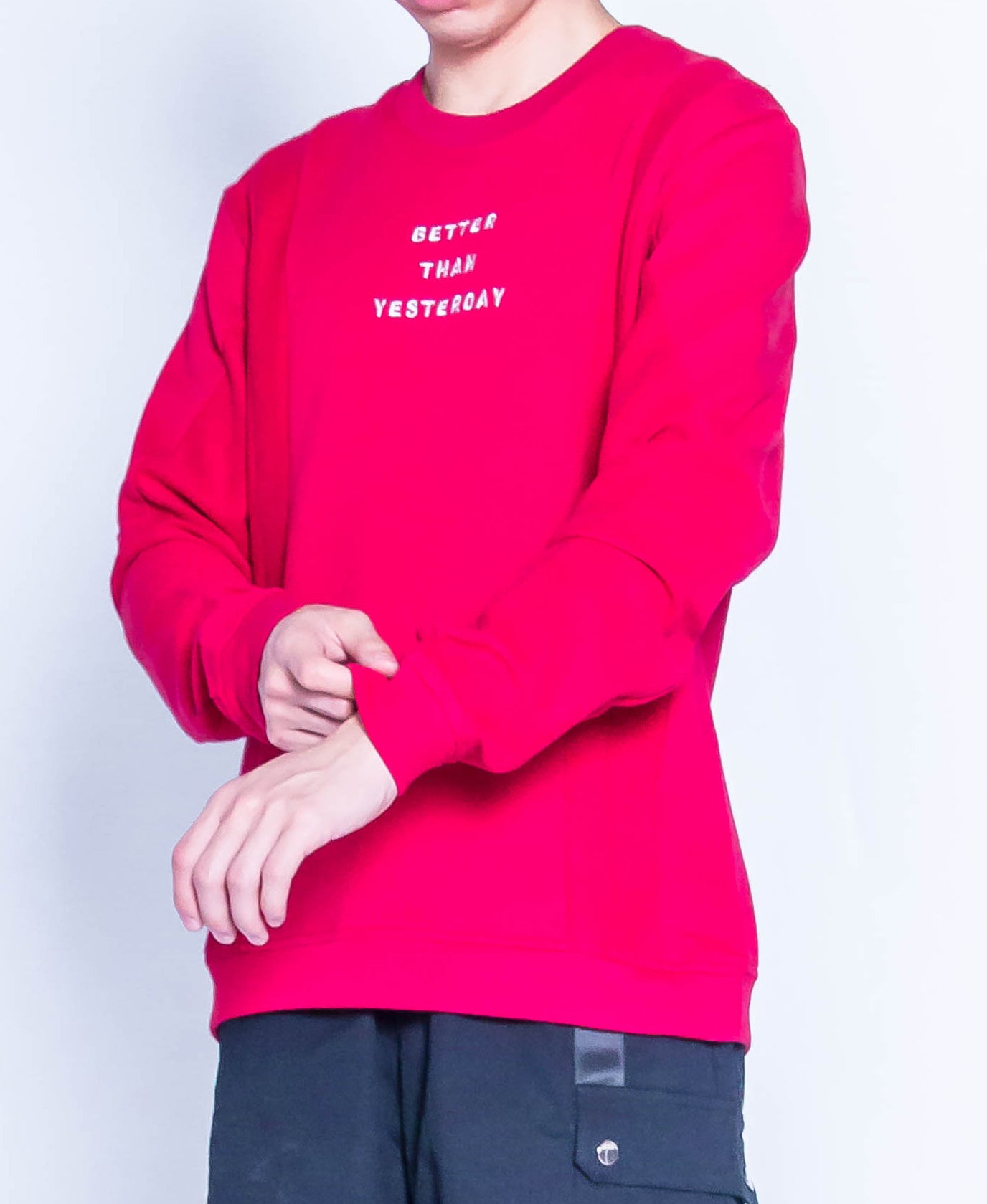 Men Oversized Sweatshirt - Maroon - H9M332