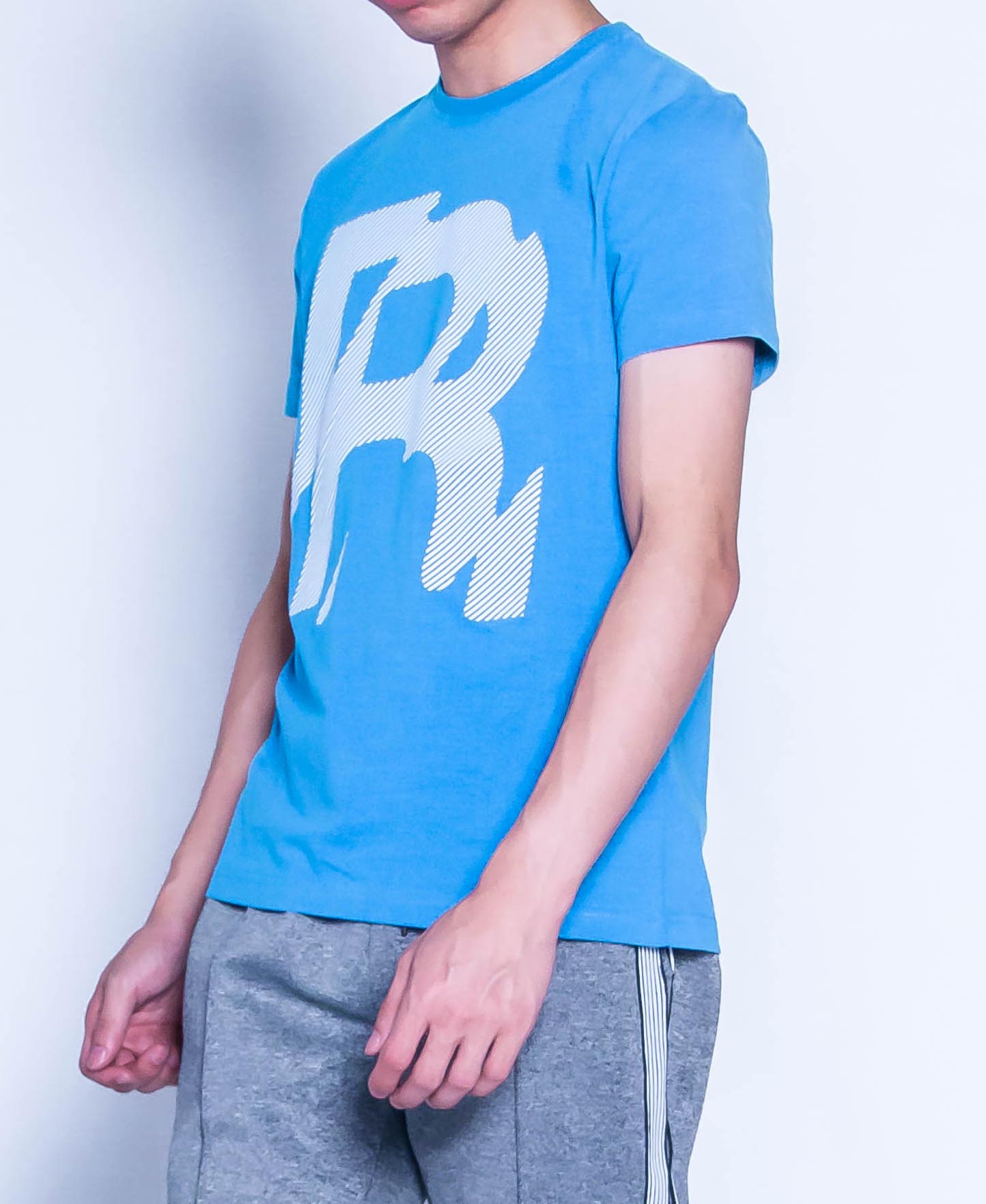 Men Graphic Tee - Blue - H9M301