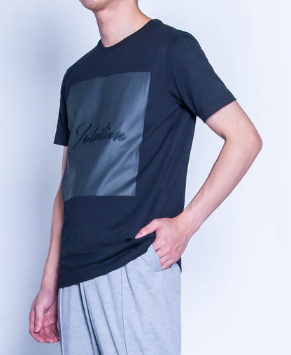 Men Short Sleeve Graphic Tee - Black - H9M375