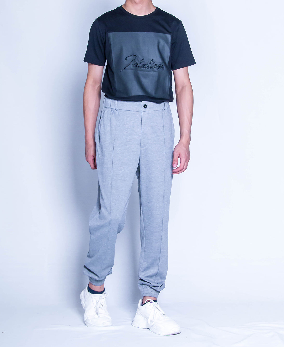 Men Long Jogger - Grey - H9M207