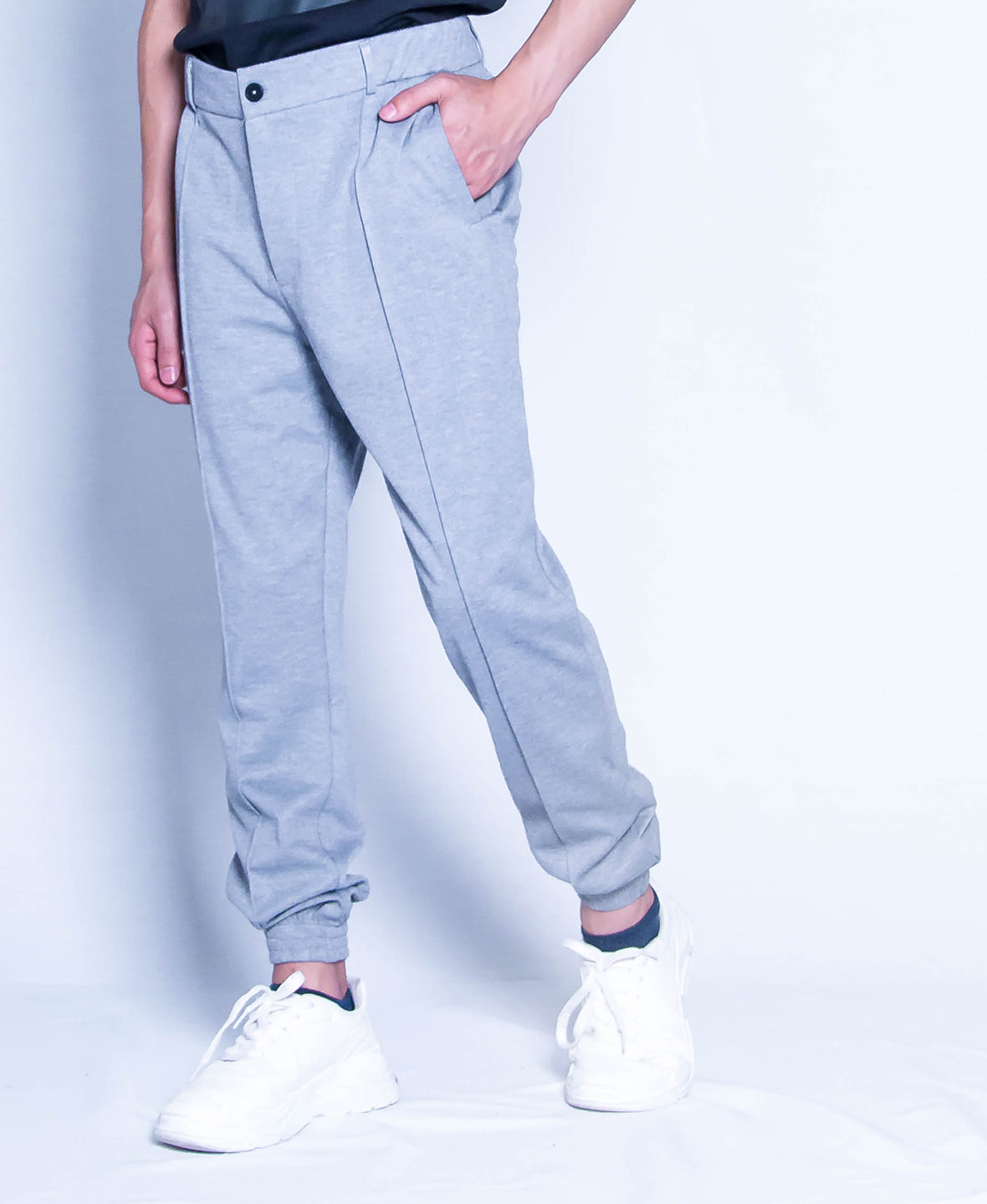 Men Long Jogger - Grey - H9M207