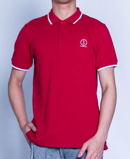 Men Fashion Polo Tee - Red - H9M295