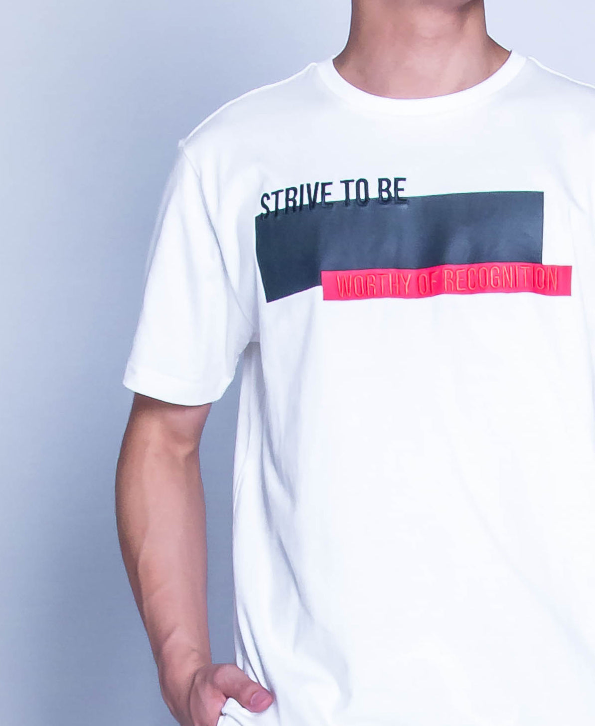 Men Graphic Tee - White - H9M350