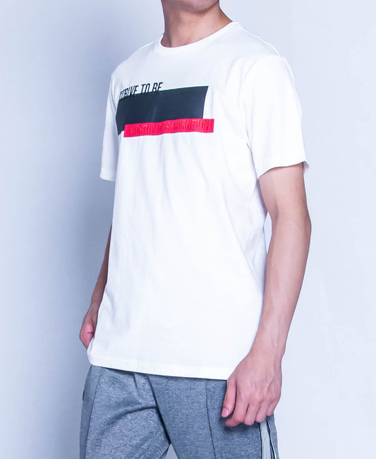 Men Graphic Tee - White - H9M350