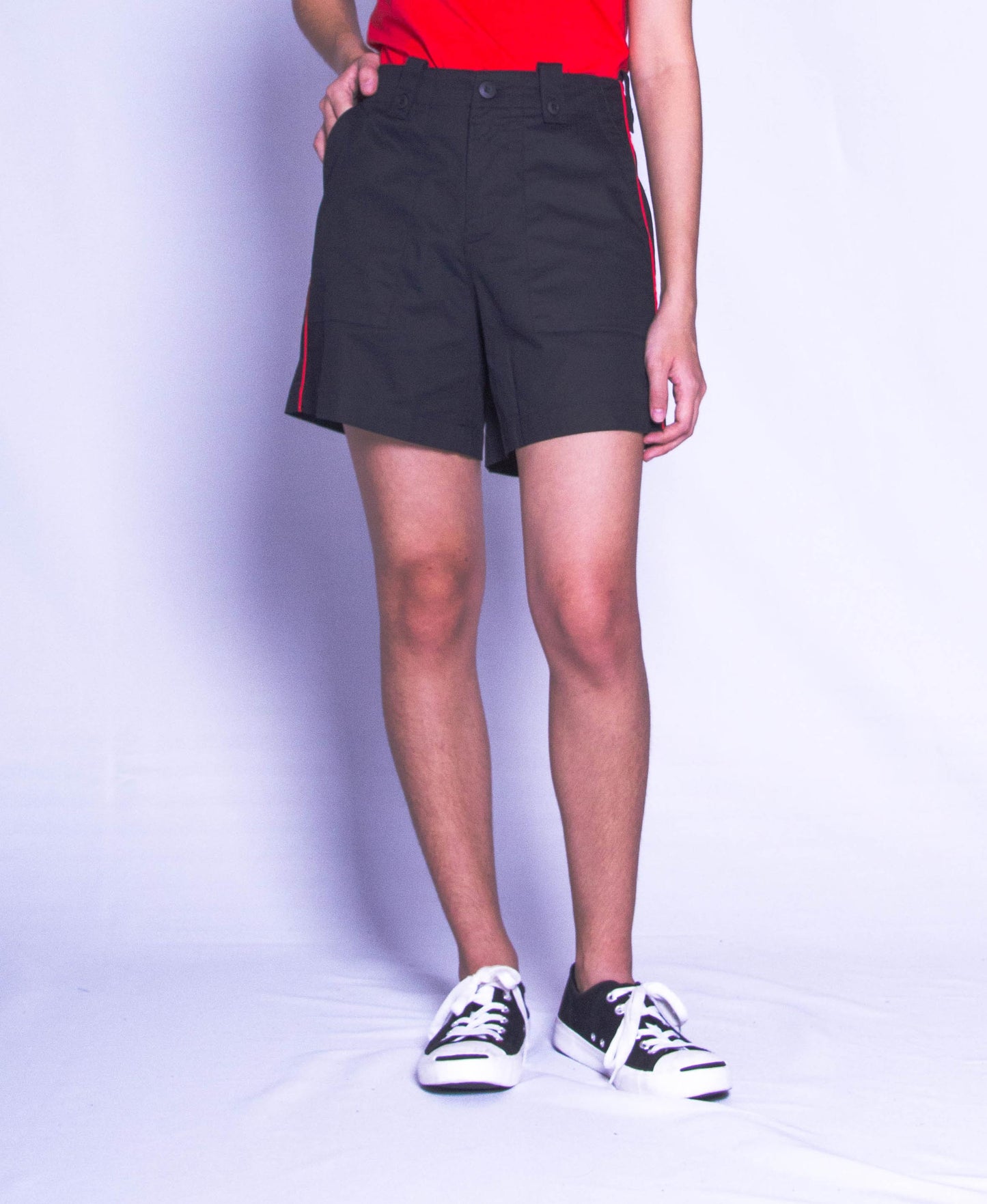 Women Short Pants - Black - H9W220