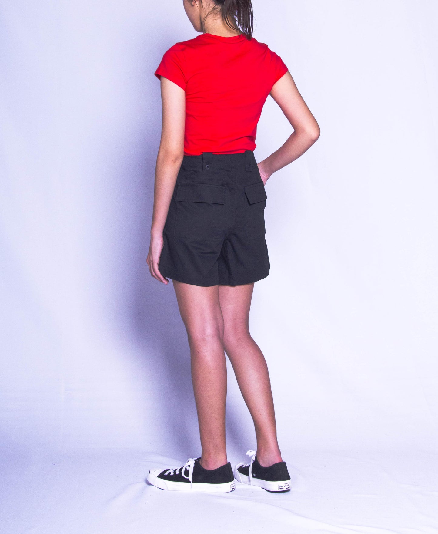 Women Short Pants - Black - H9W220