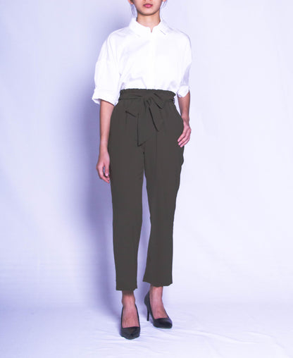 Women Long Pants - Green - H9W434