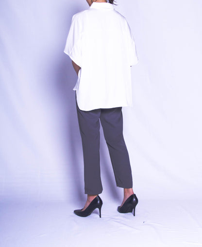 Women Short-Sleeve Shirt - White - H9W336