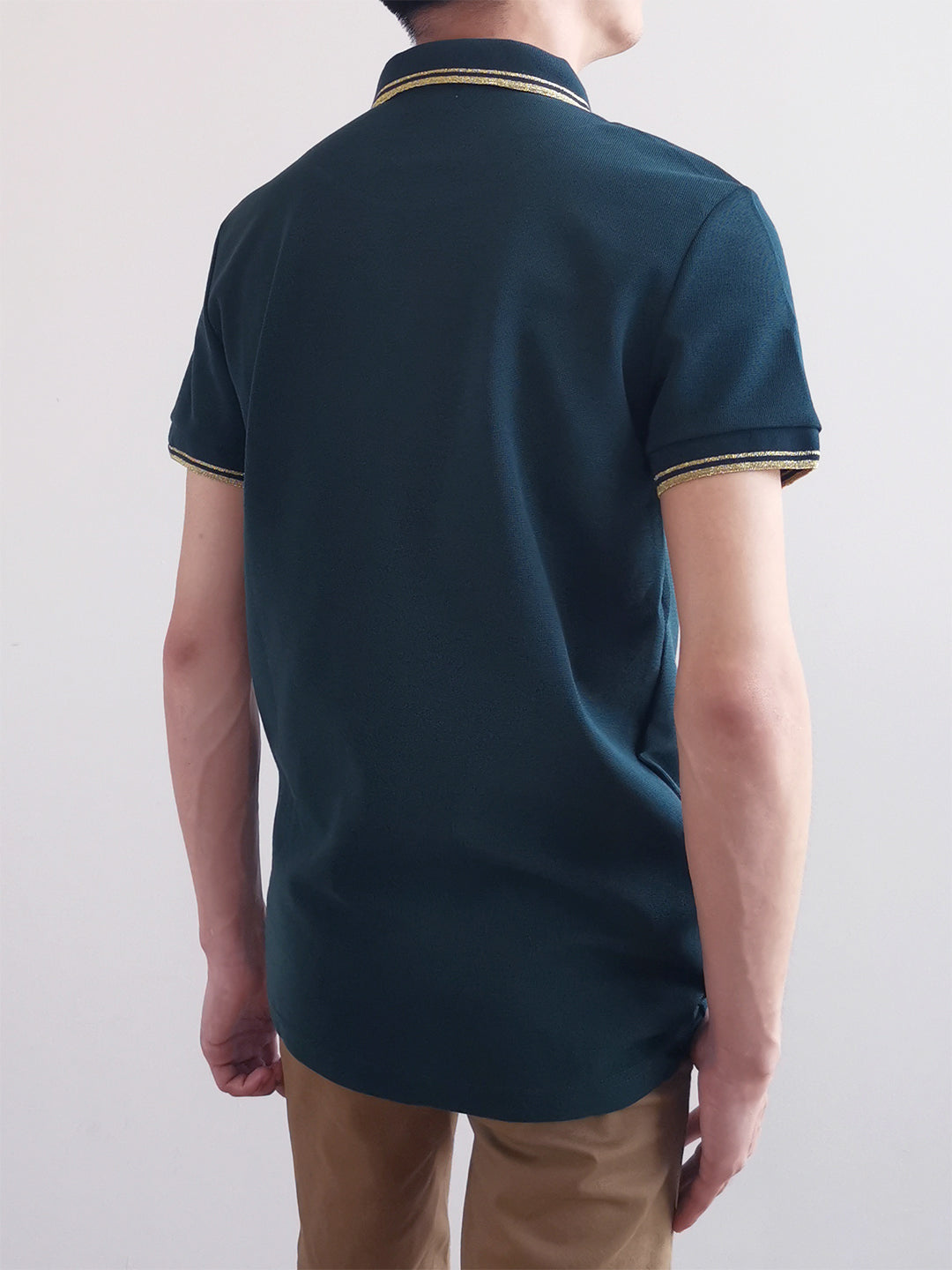 Men Basic Polo Tee - Green - M0M472