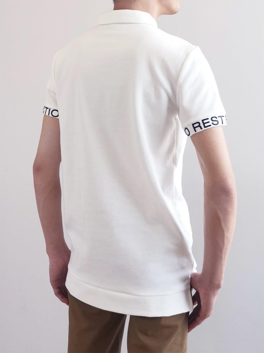 Men Fashion Polo Tee- White - M0M475