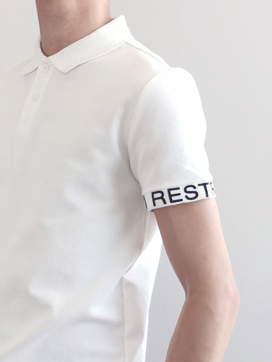 Men Fashion Polo Tee- White - M0M475