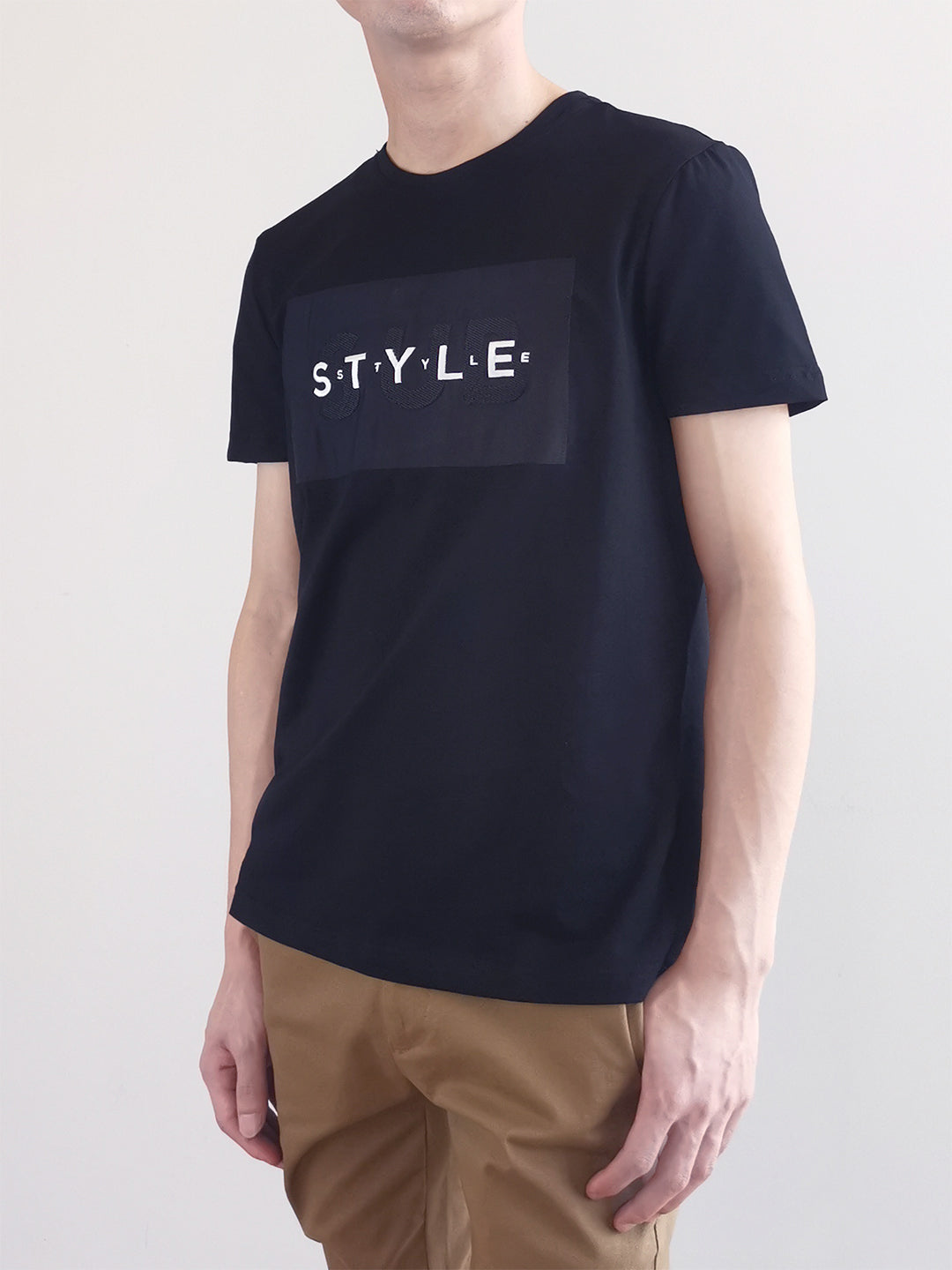 Men Graphic Tee- Black - M0M458