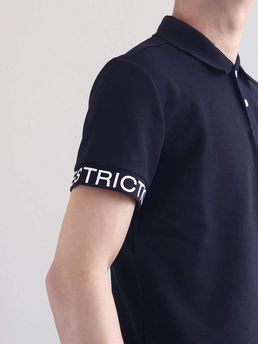 Men Fashion Polo Tee- Black - M0M474