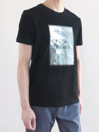 Men Short-Sleeve Graphic Tee - Black - M0M460