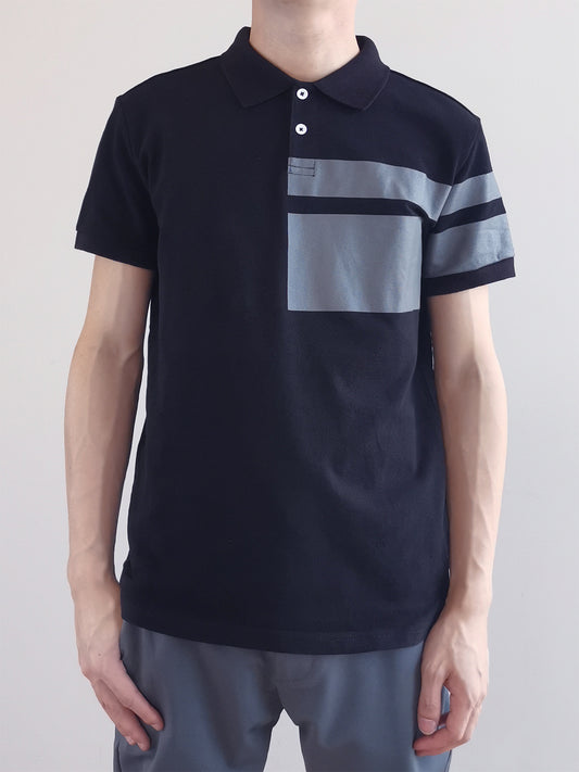 Men Fashion Polo Tee - Black - M0M476