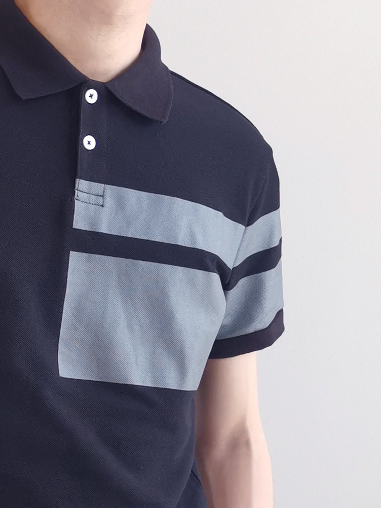 Men Fashion Polo Tee - Black - M0M476