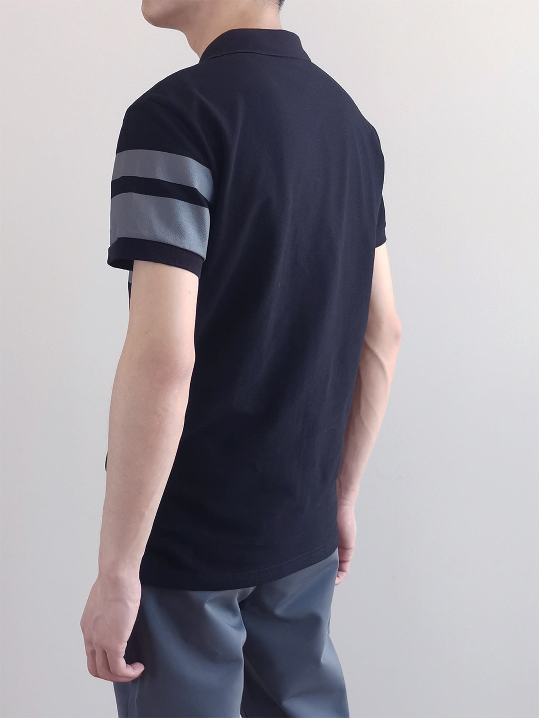 Men Fashion Polo Tee - Black - M0M476