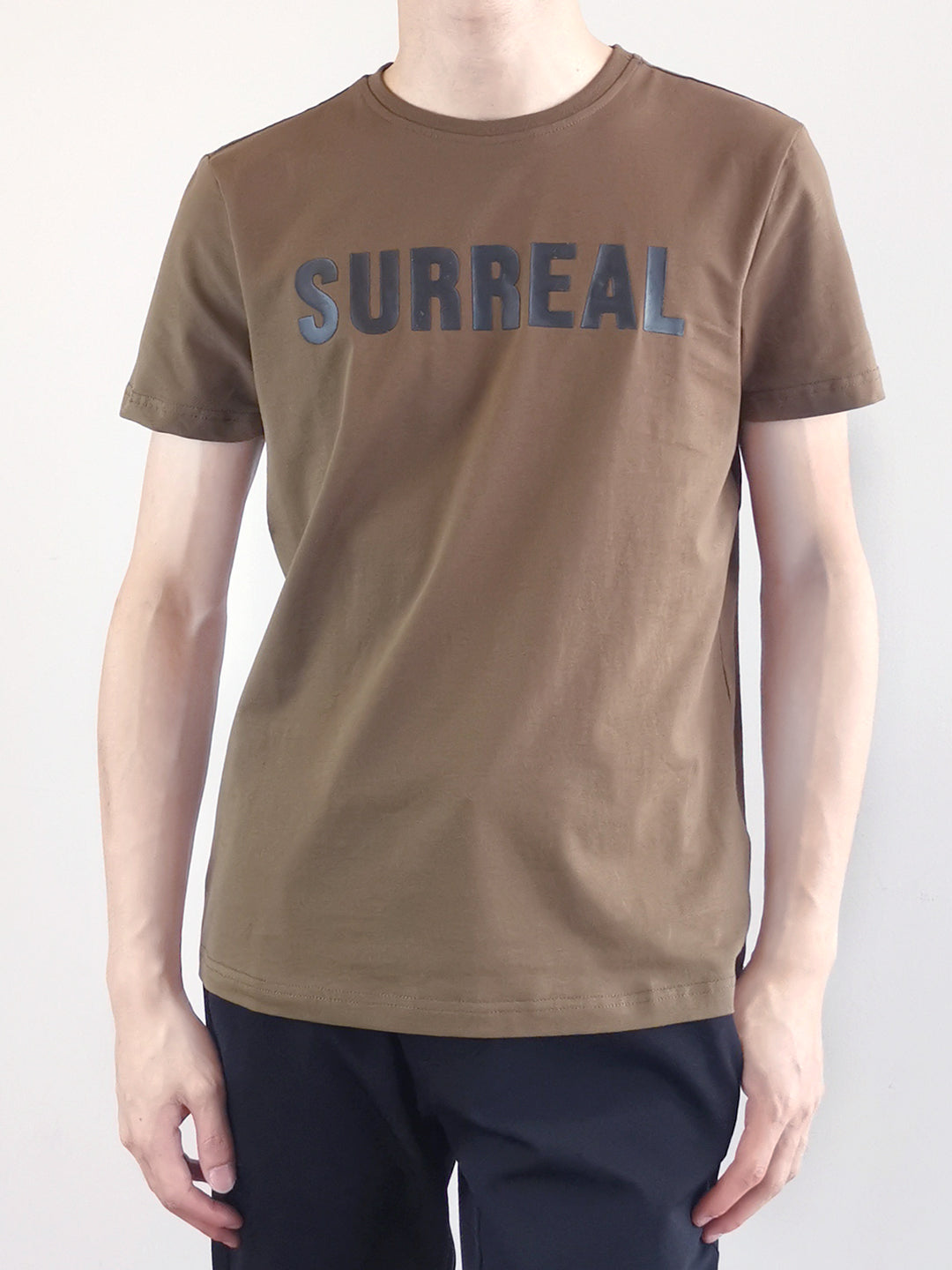 Men Short Sleeve Graphic Tee - Army Green - M0M433