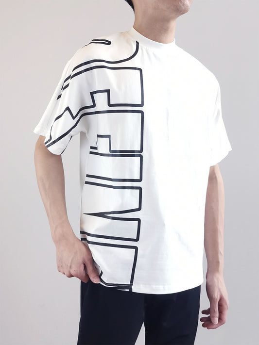 Men Oversized Fashion Tee - White - M0M447