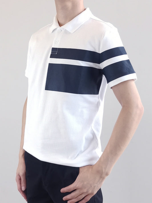 Men Fashion Polo Tee- White - M0M477