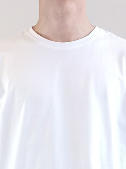 Men Basic Tee- White - H9M275