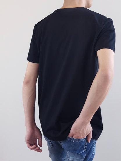 Men Basic Tee- Black - H9M274