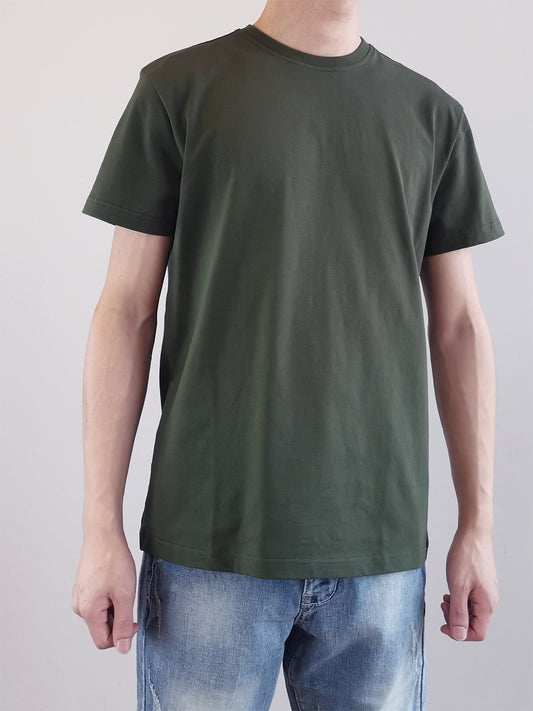 Men Basic Tee- Army Green - M0M498