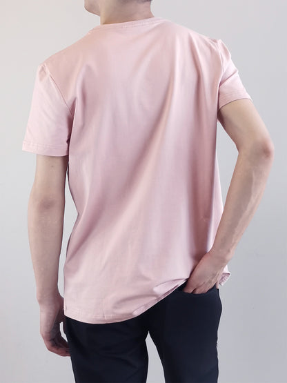 Men Basic Tee- Pink - M0M500