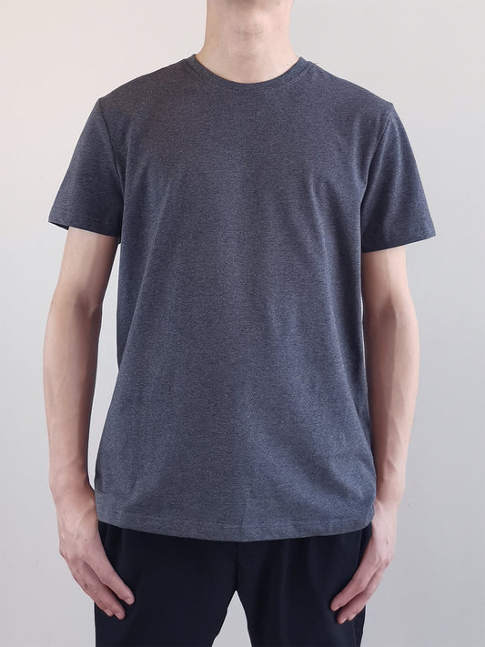 Men Basic Tee- Dark Grey - M0M499