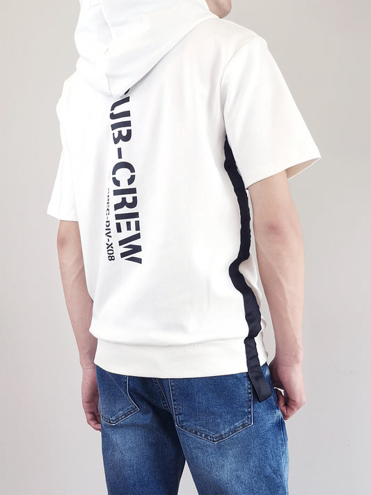 Men Oversized Hoodie- White - M0M484