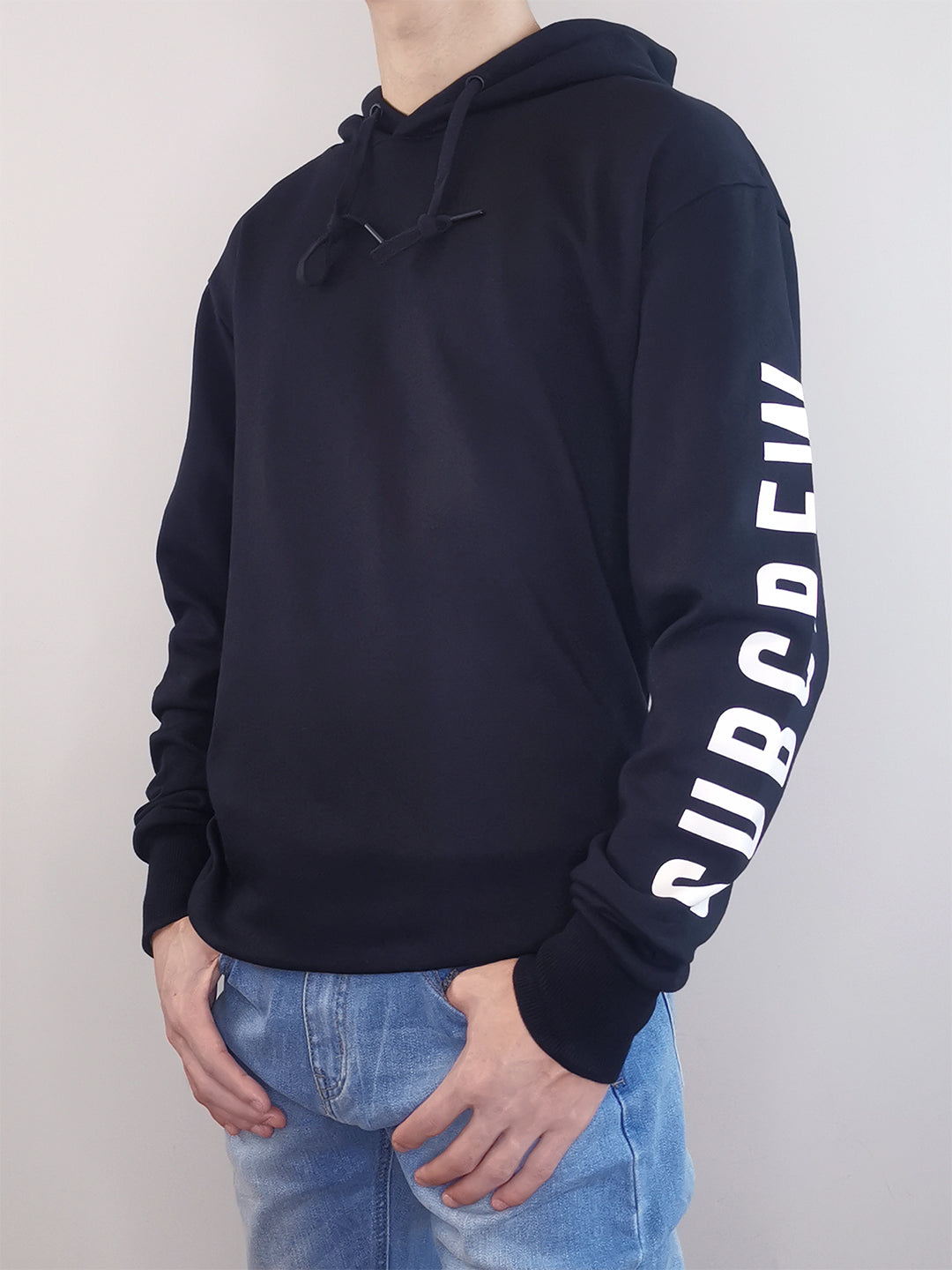 Men Oversized Hoodie - Black - M0M489