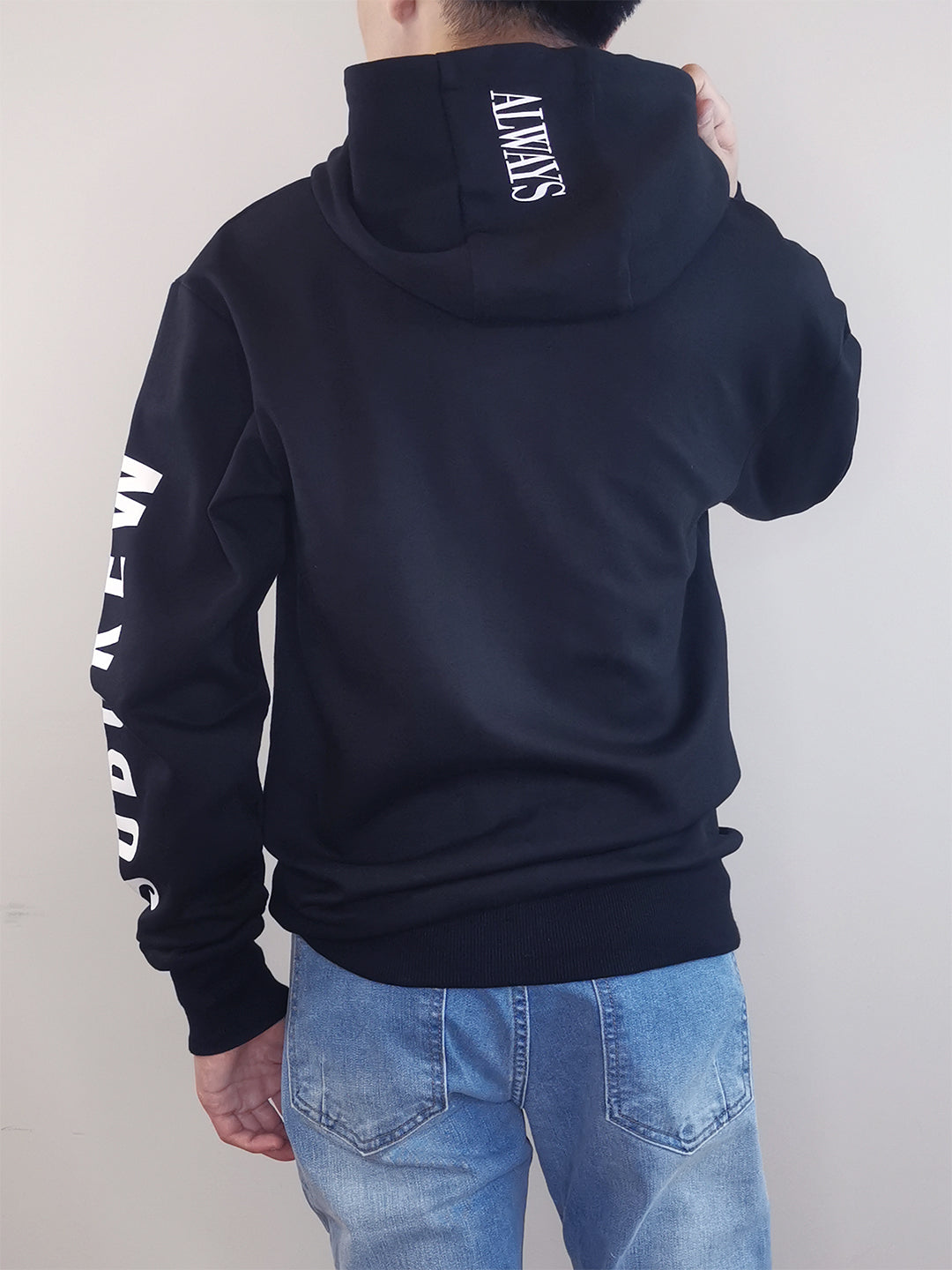 Men Oversized Hoodie - Black - M0M489