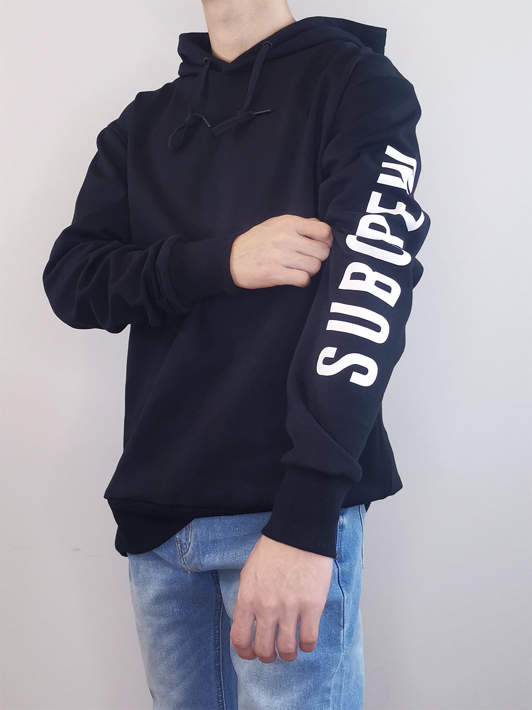 Men Oversized Hoodie - Black - M0M489