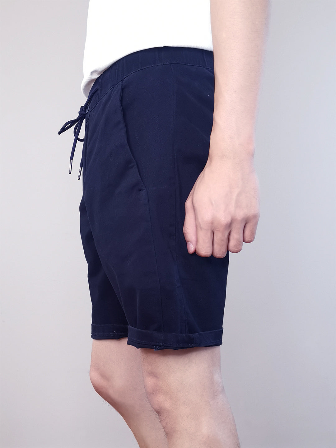 Men Twill Bermuda Shorts - NAVY - M0M503