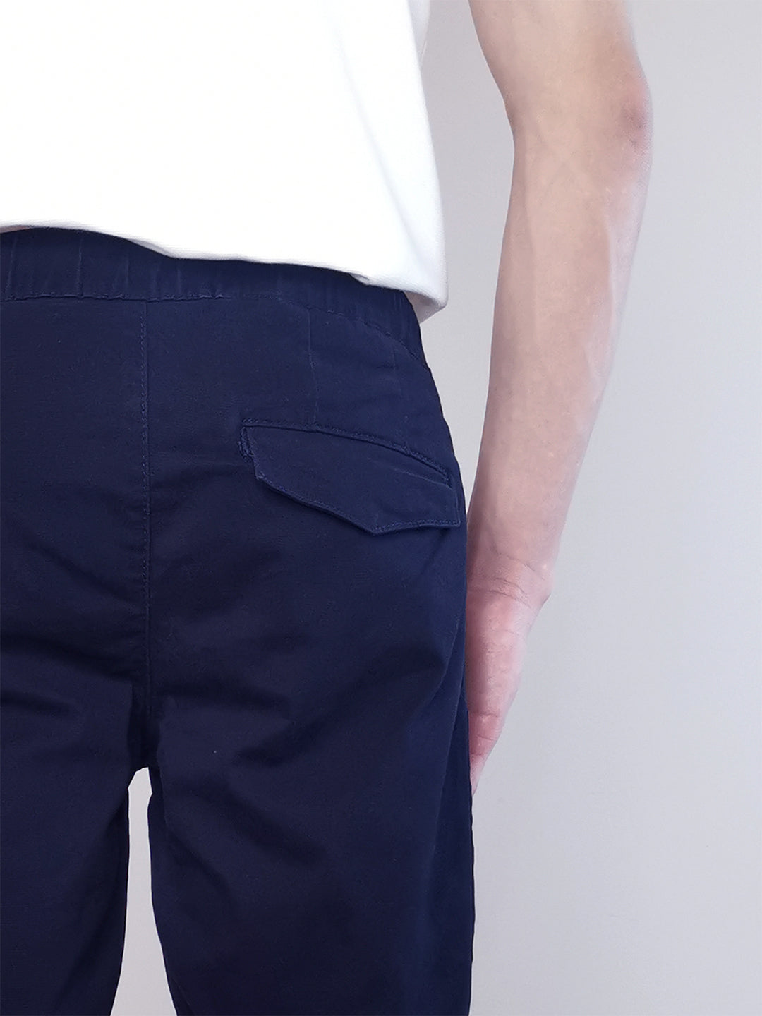 Men Twill Bermuda Shorts - NAVY - M0M503