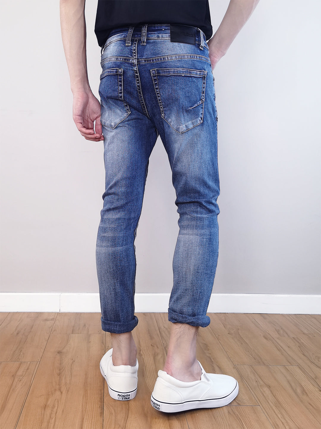 Men Slim Fit Jeans-Blue - F9M179